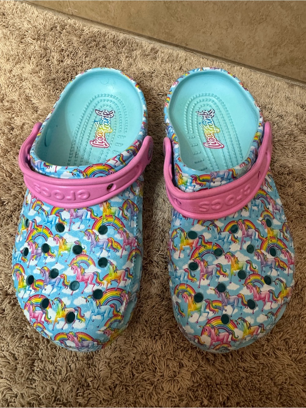 Lisa Frank crocs